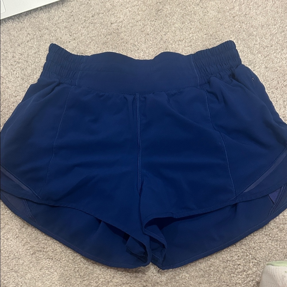 Lululemon Athletica blue hottie hot shorts 2.5” inseam